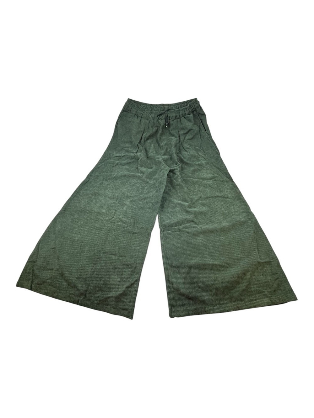 Seidarise Green Corduroy Wide-leg Pants N257-13